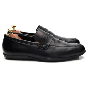 'Downing' Black Leather Loafers UK 9.5 G