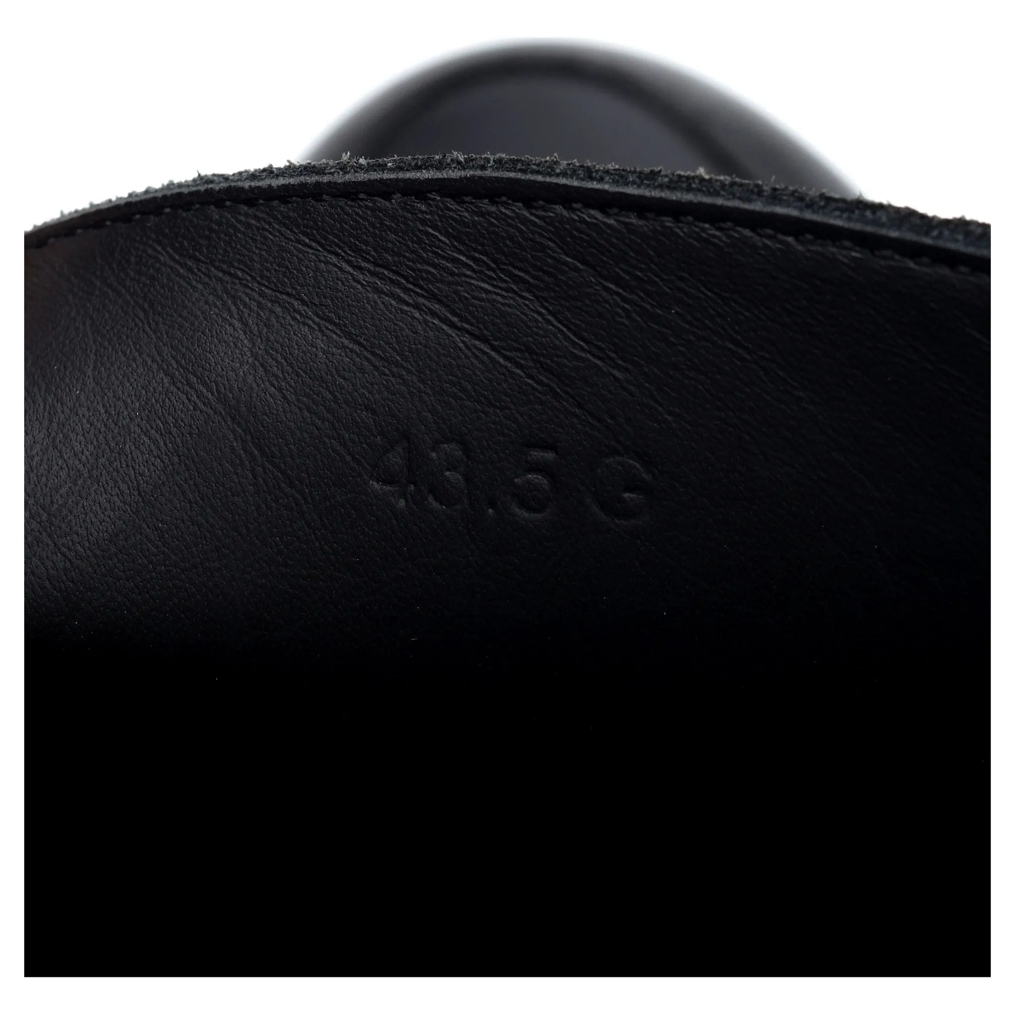 'Downing' Black Leather Loafers UK 9.5 G