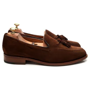 'Finchley' Brown Suede Tassel Loafers UK 10.5 F