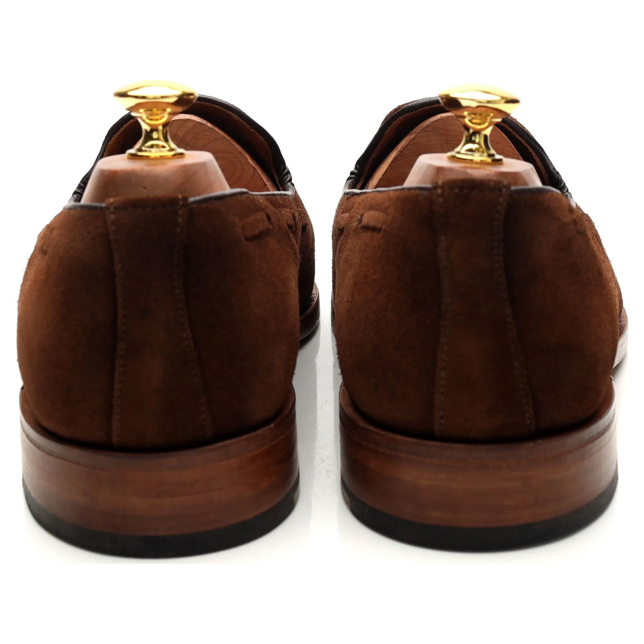 'Finchley' Brown Suede Tassel Loafers UK 10.5 F