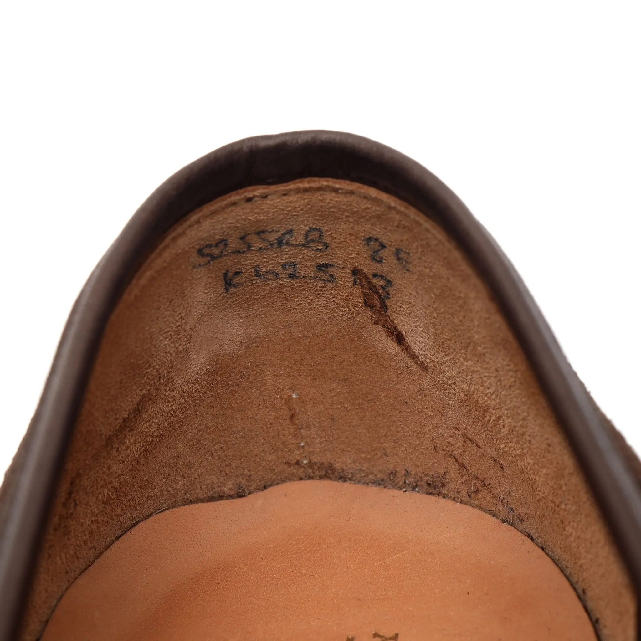 'George' Dark Brown Suede Loafers UK 8 E