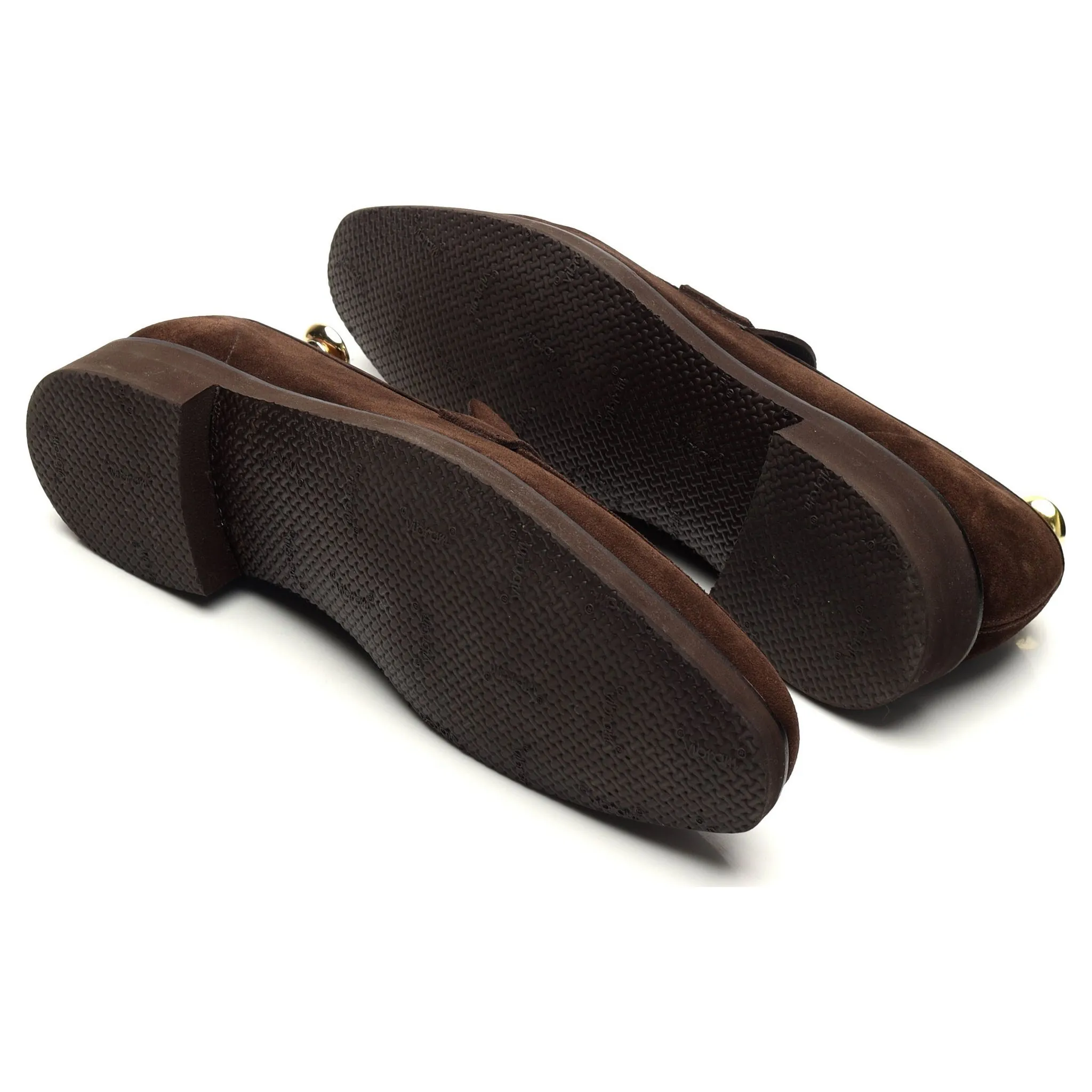 'George' Dark Brown Suede Loafers UK 8 E