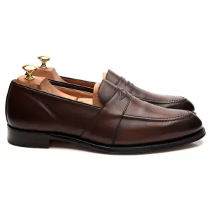 'Gracechurch' Dark Brown Leather Loafers UK 10 F