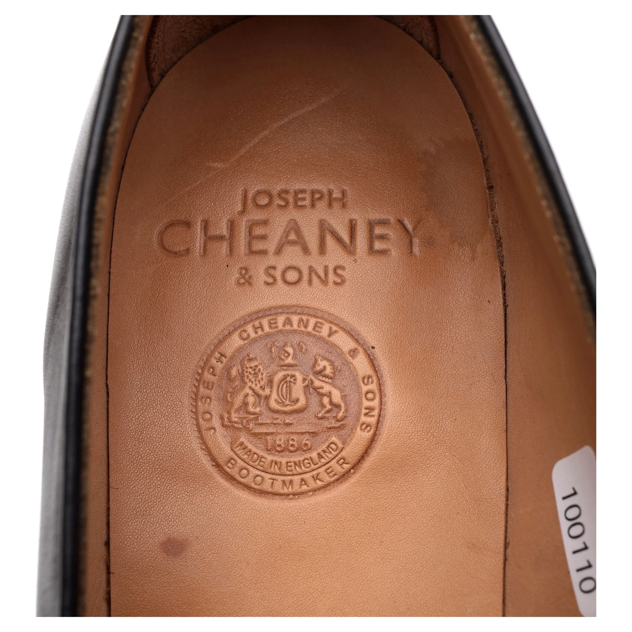 'Gracechurch' Dark Brown Leather Loafers UK 10.5 F