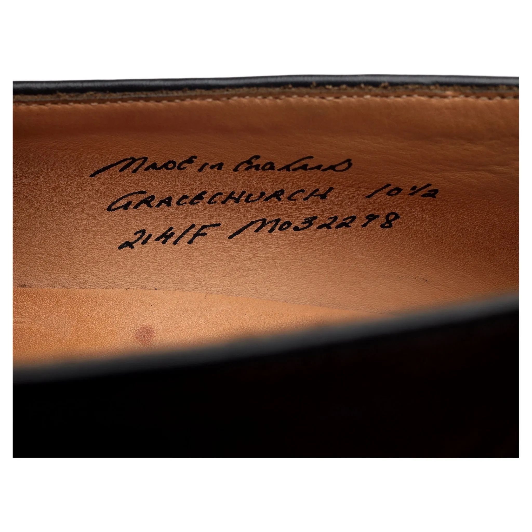 'Gracechurch' Dark Brown Leather Loafers UK 10.5 F