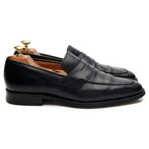 'Hertford' Black Leather Loafers UK 8 G
