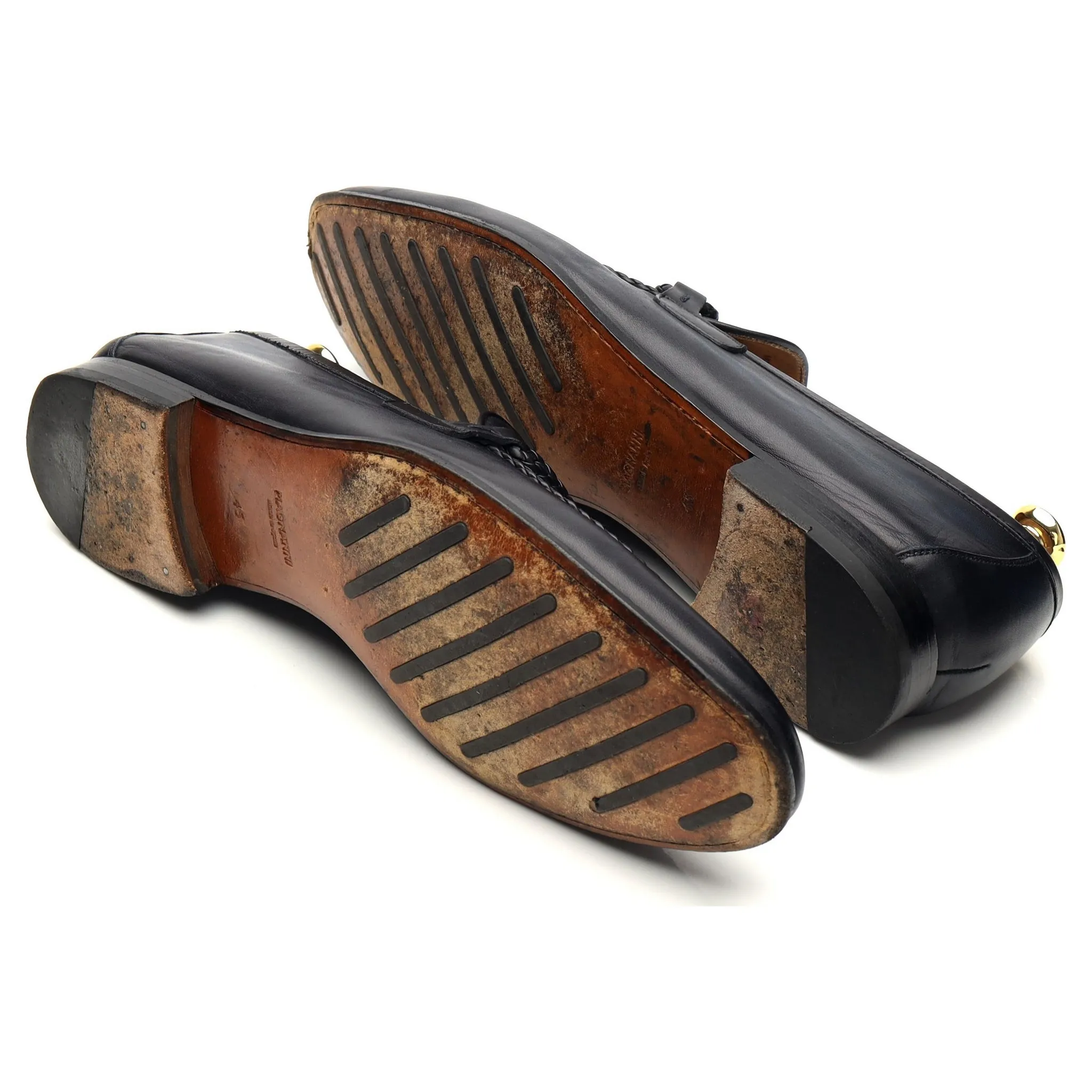 Navy Blue Leather Loafers UK 11 EU 45