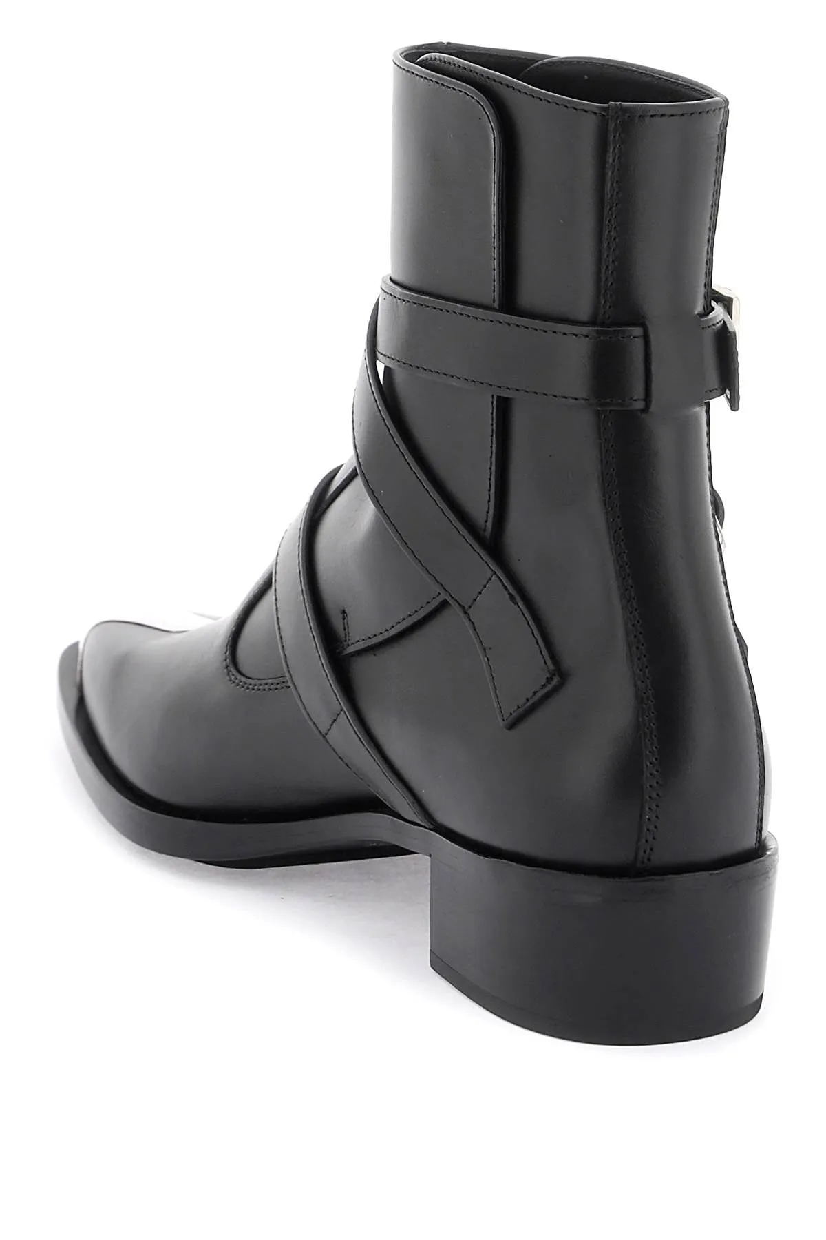 'PUNK' BOOTS WITH THREE BUCKLES