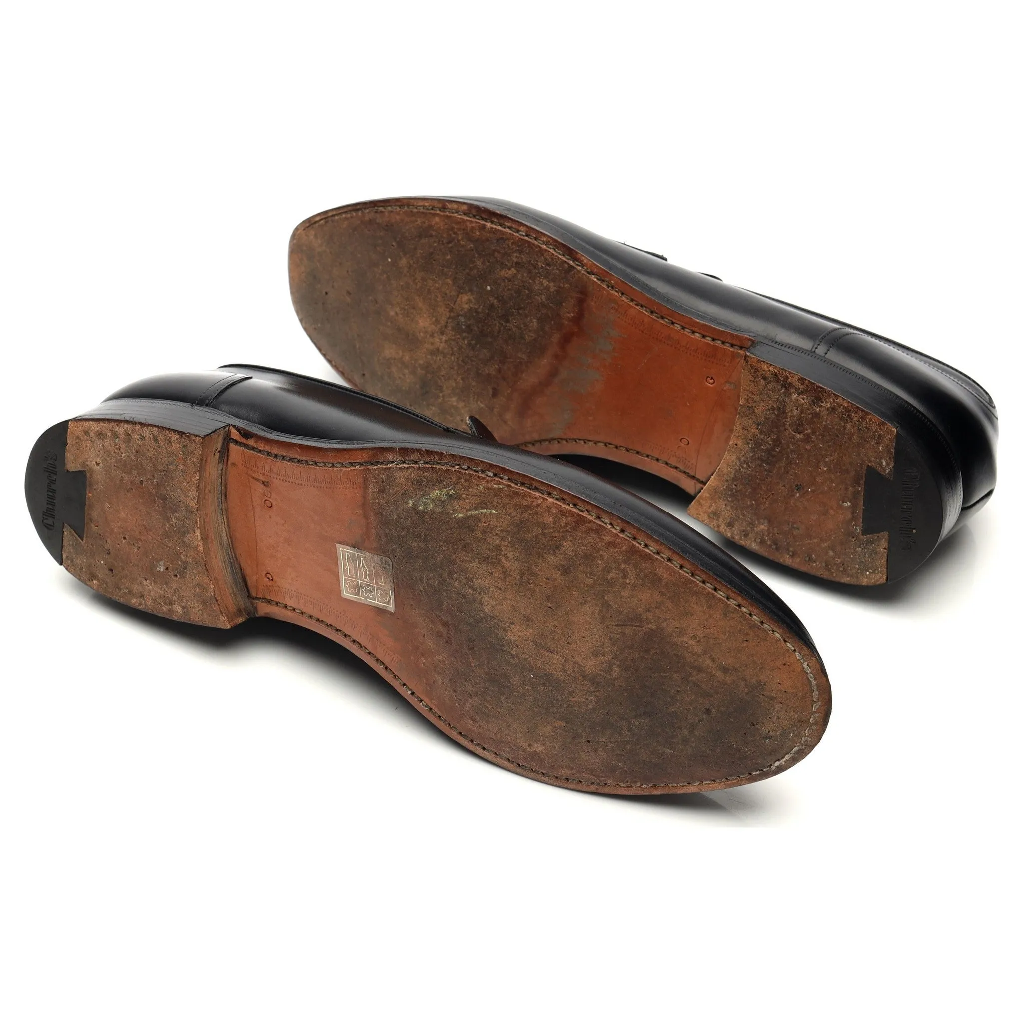 'Salisbury' Black Leather Loafers UK 10 G