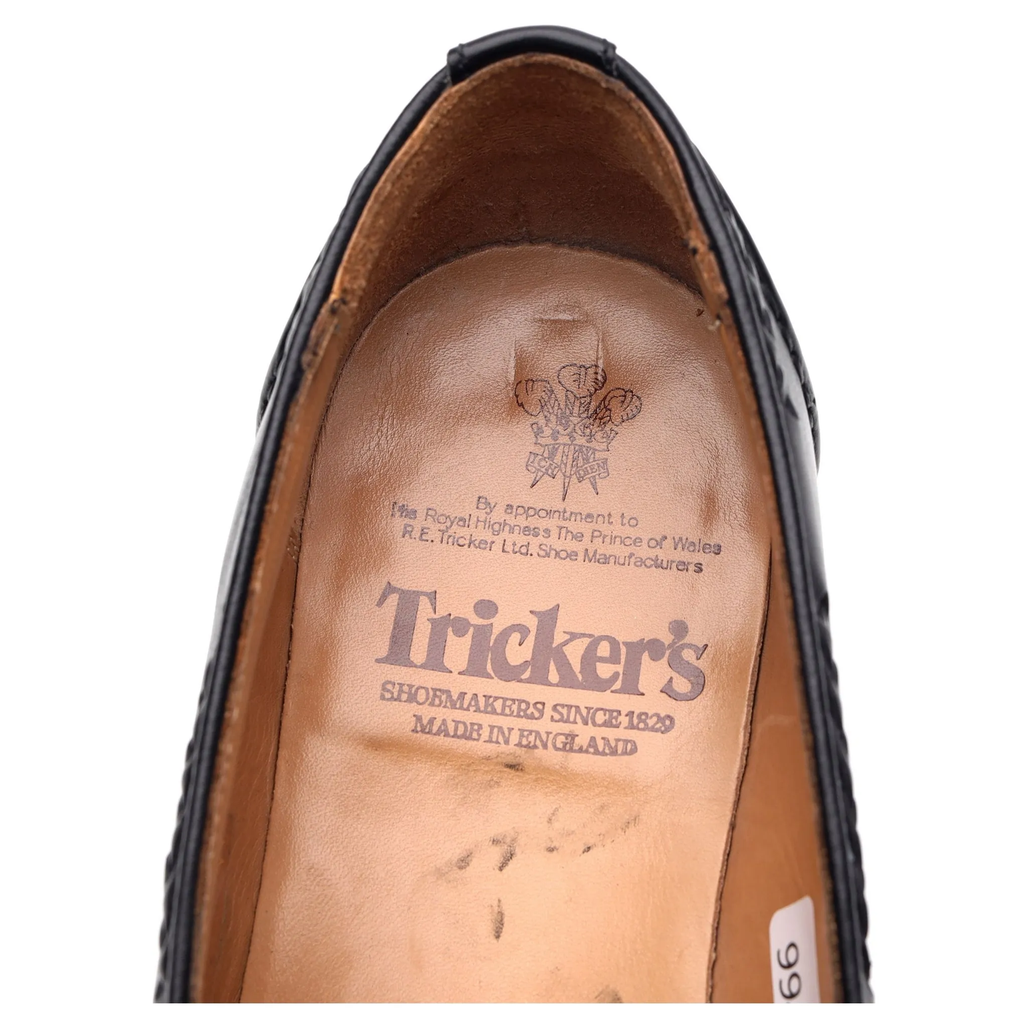 'Sloane' Black Leather Tassel Loafers UK 9
