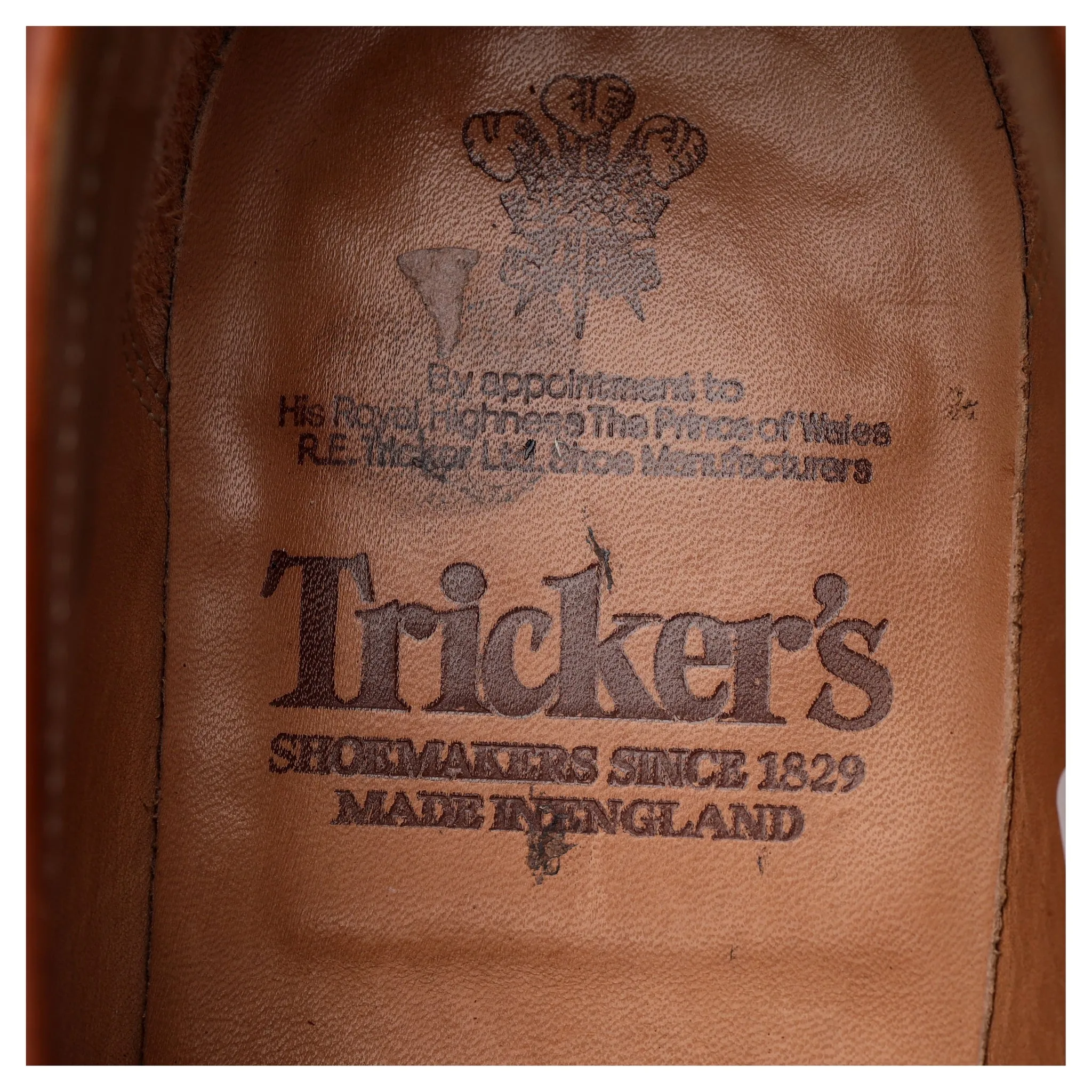 Tan Brown Leather Penny Loafers UK 9.5